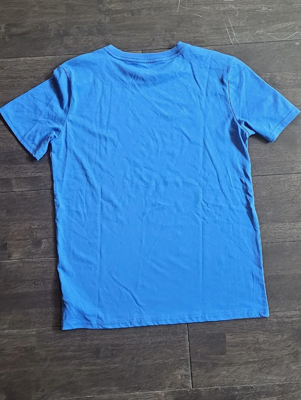 Champion Men's Blue Logo Crew Neck T-Shirt